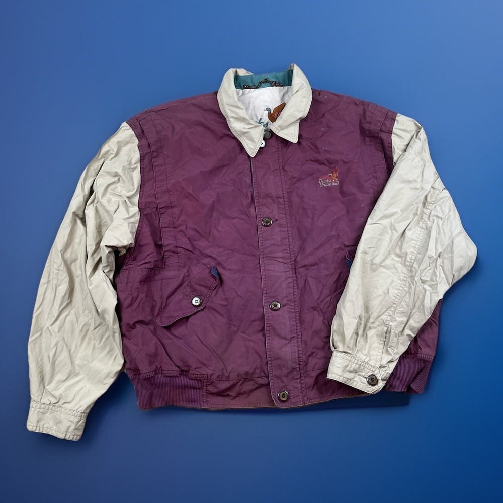 Vintage Ducks Unlimited DU Jacket Men's Size XL Shield Embroidered Casual